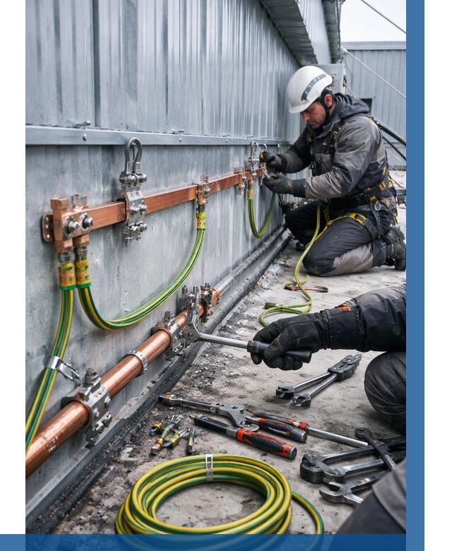 Монтаж заземления здания в Люберцах от 26303 р. | ВЫСОТНИК-Люб