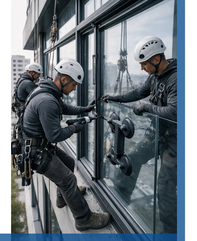 Витражное остекление зданий в Люберцах от 3682 р. | ВЫСОТНИК-Люб