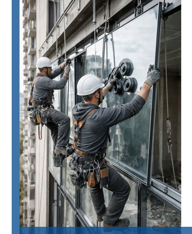 Витражное остекление фасадов и лоджий в Люберцах под ключ