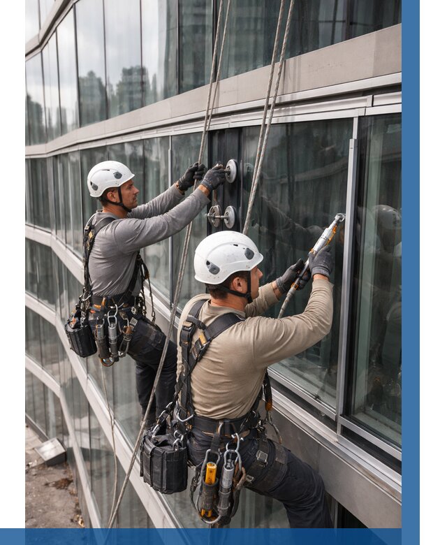 Радиусное остекление фасада в Люберцах от 12625 р. | ВЫСОТНИК-Люб