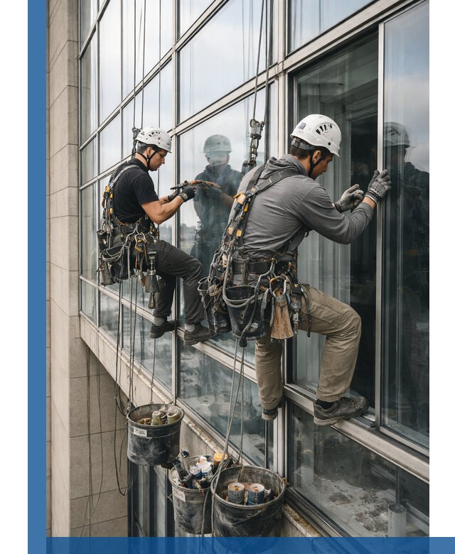 Ремонт витражных конструкций и фасадного остекления в Люберцах