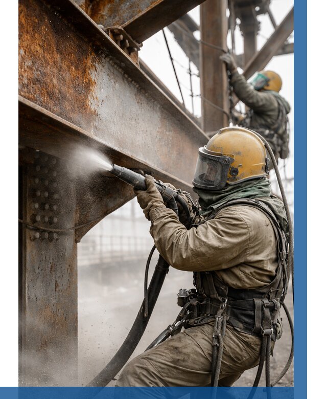 Пескоструйная очистка металлоконструкций в Люберцах по 631 р.  ВЫСОТНИК-Люб