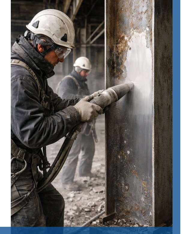 Удаление старой краски с металла в Люберцах от 473 р. | ВЫСОТНИК-Люб