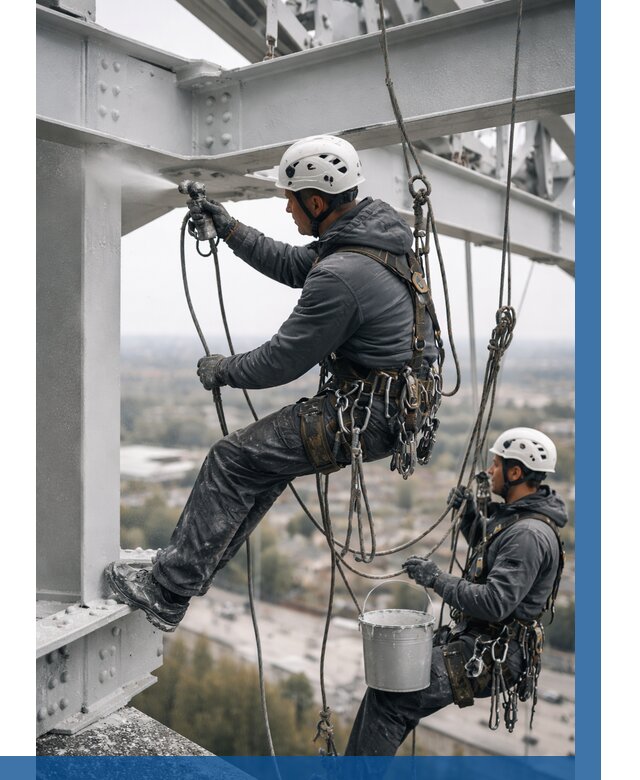 Покраска металлоконструкций на высоте в Люберцах 368 р |ВЫСОТНИК-Люб