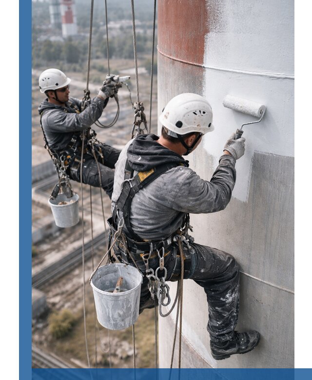 Покраска дымовых труб в Люберцах: антикоррозийная защита и восстановление