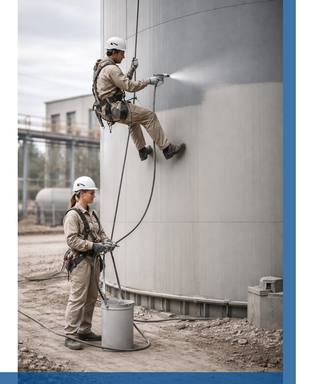 Покраска резервуаров в Люберцах от 1263 р. | ВЫСОТНИК-Люб — заказать