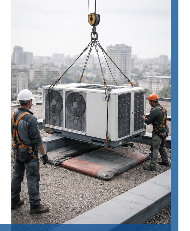 Подъем груза на крышу в Люберцах от 5261 р. | ВЫСОТНИК-Люб заказать