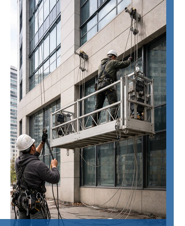 Монтаж и подъем фасадной люльки в Люберцах от 12625 р. | ВЫСОТНИК-Люб