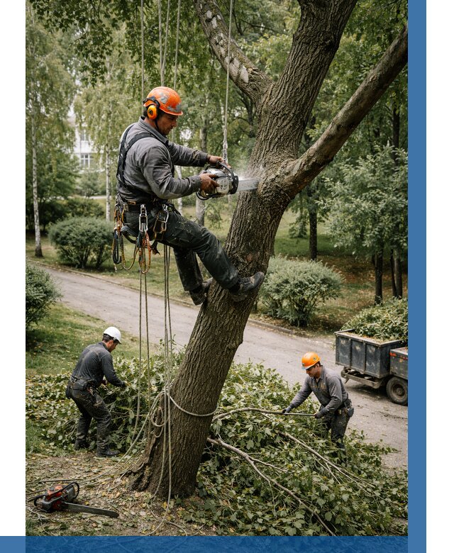 Кронирование деревьев в Люберцах от 6839 р. | ВЫСОТНИК-Люб