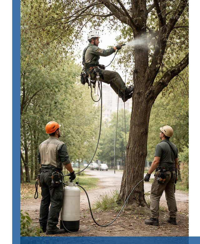 Обработка деревьев от вредителей в Люберцах профессиональная защита