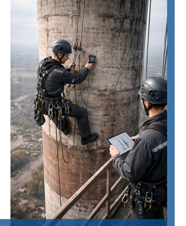 Обследование дымовой трубы в Люберцах от 8417 р. | ВЫСОТНИК-Люб